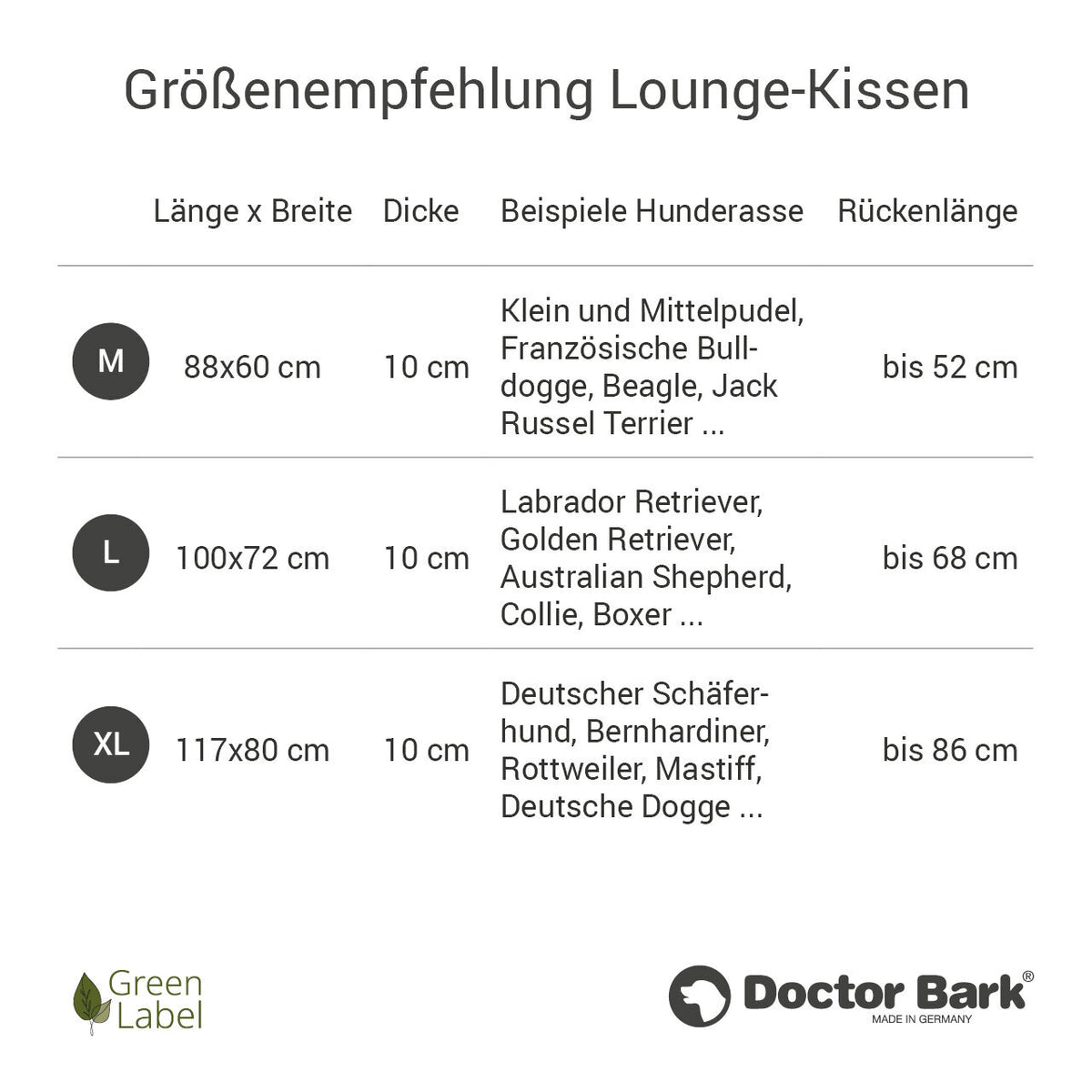 Hundekissen Lounge-Kissen, GreenLabel