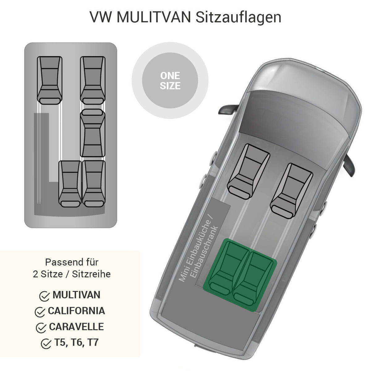 VW Multivan Sitzschutzauflage 2-Sitz