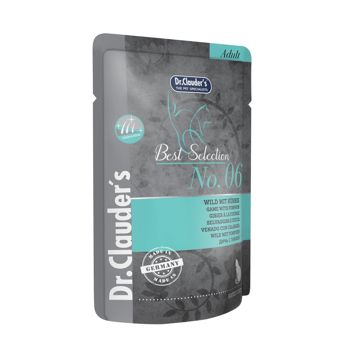 Best Selection Adult Katzenfutter – No.6: Wild mit Kürbis, 16x85g
