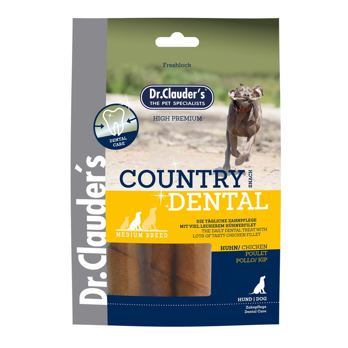 Country Dental Hundesnack Medium Breed – Huhn - 120g