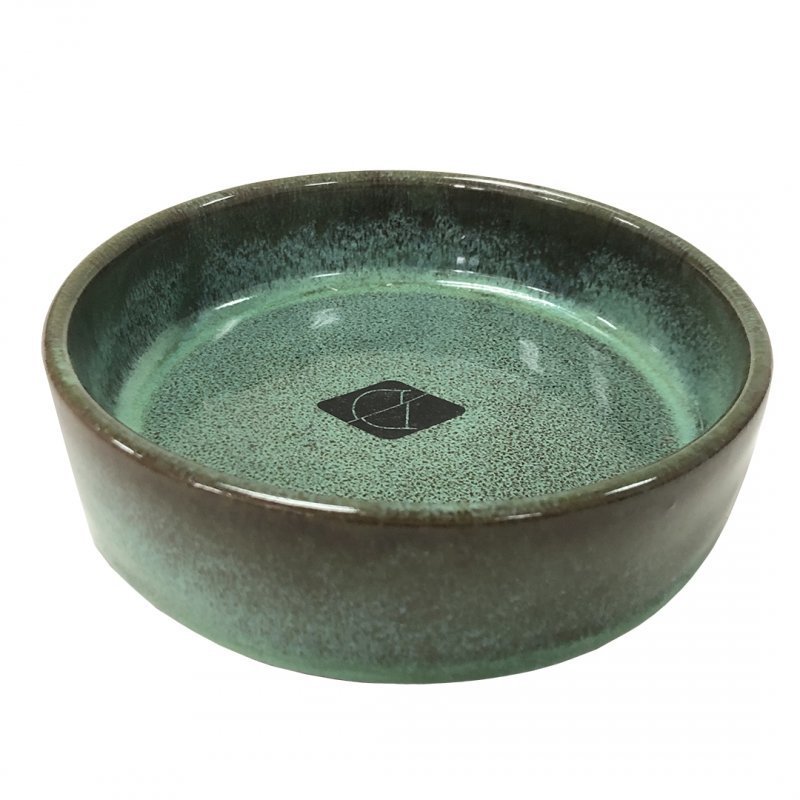 Keramiknapf Jasper für Katzen – Ø 13,5 x 4,5 cm - 200 ml - grün
