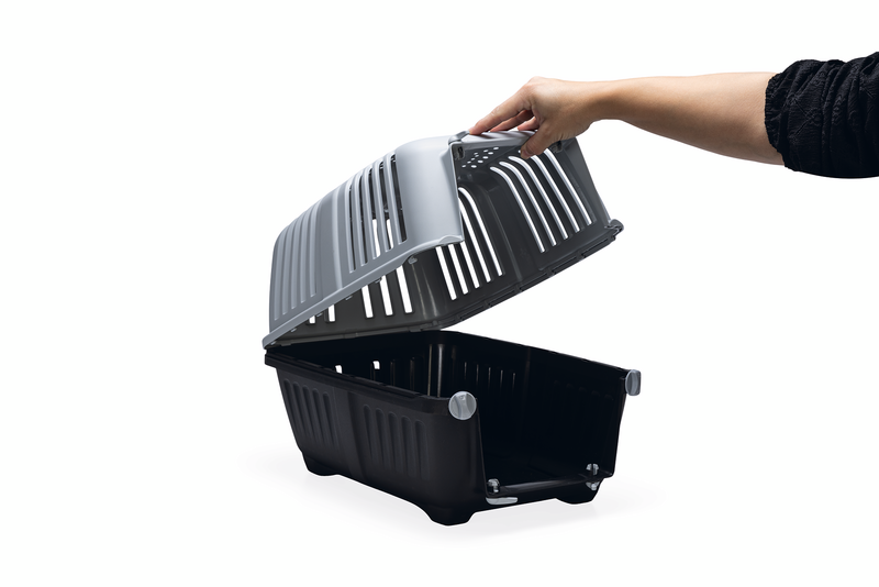 Beeztees Transportbox Praktiko Eco â Sicherer Transport fĂŒr Hund, Katze & Nager