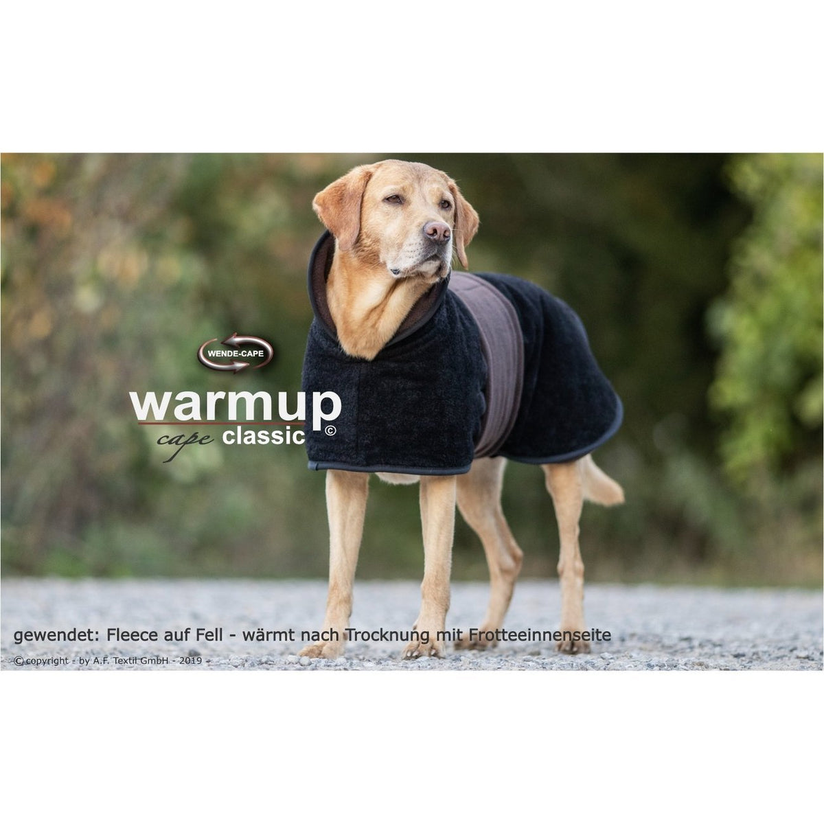 fit4dogs Warmup Cape Classic Hundemantel zum Wenden