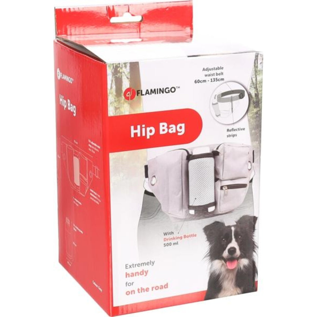 Flamingo Hiker Hüfttasche – Dein Outdoor-Abenteuer mit Hund! – 60-135 cm