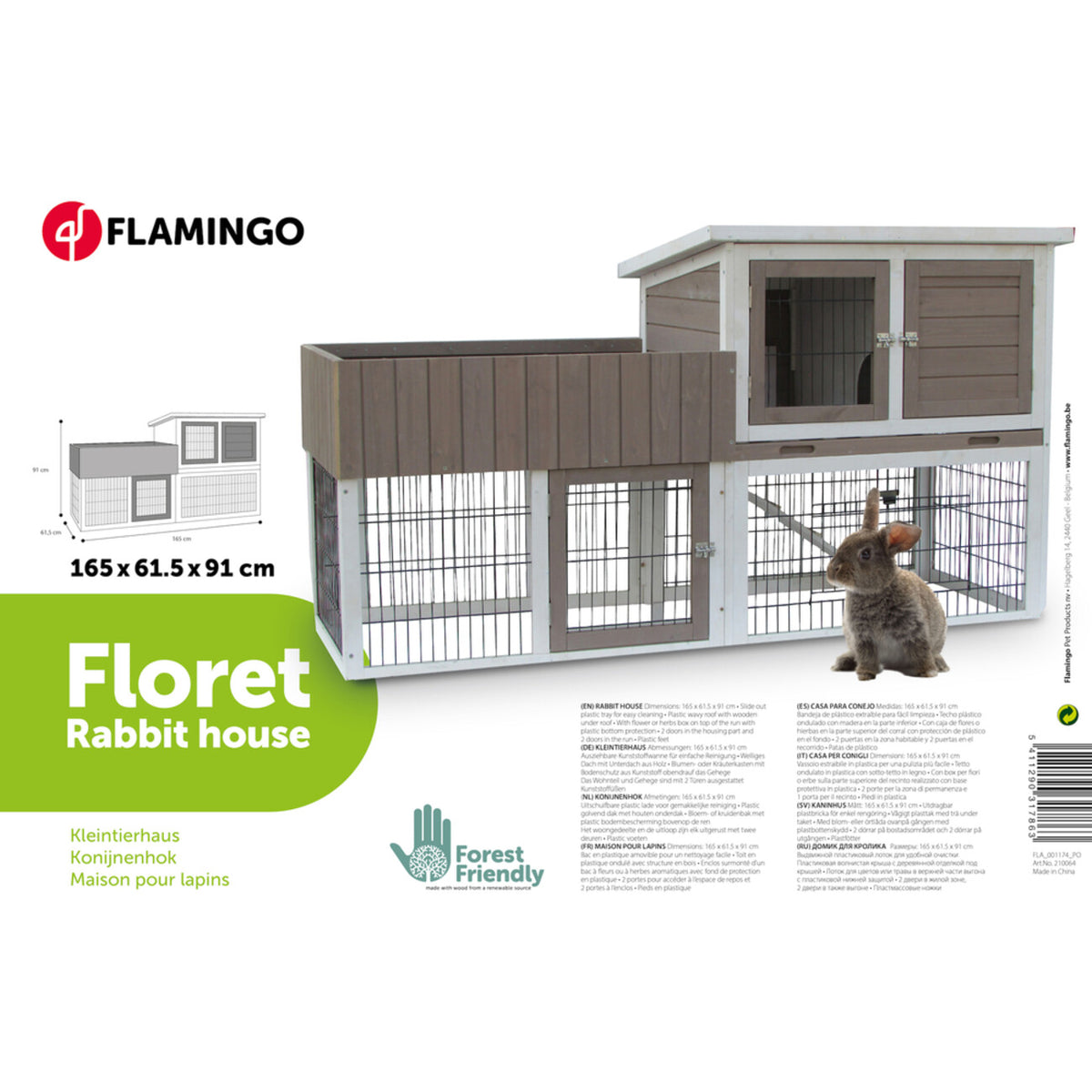 Kaninchenstall Floret Urban Braun