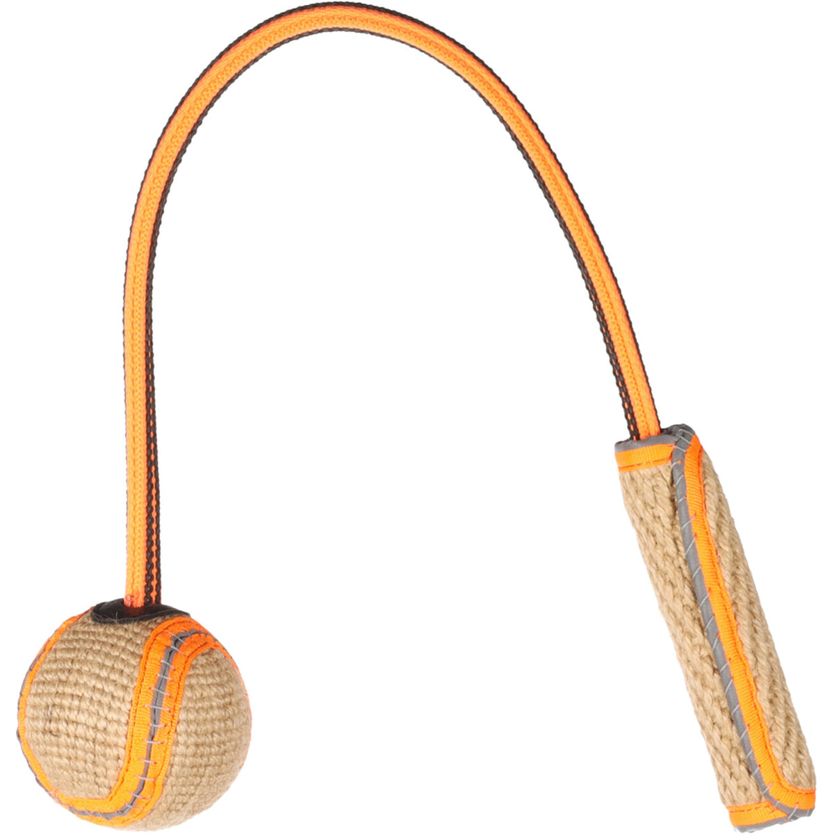 Juru Zerrseil mit Ball – Robustes Hundespielzeug für Outdoor-Spaß – 59 x 7 x 7 cm