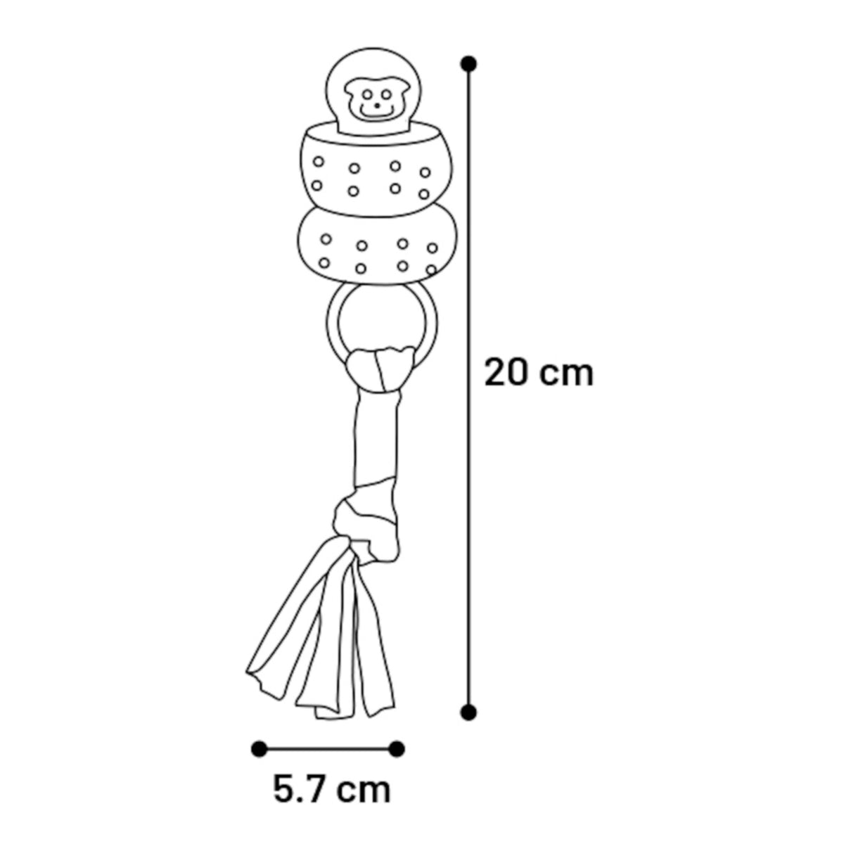 Bunty Ring: Spielzeug für Welpen – Zahnpflege & Spaß! – 20 x 5,7 x 5,7 cm