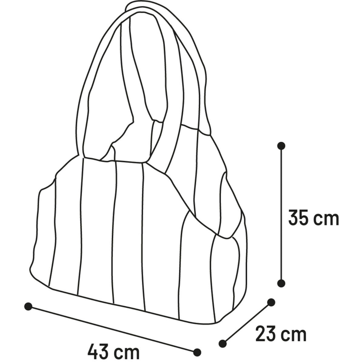 ragetasche Gilian â Sicher & bequem unterwegs! â 43 x 23 x 35 cm