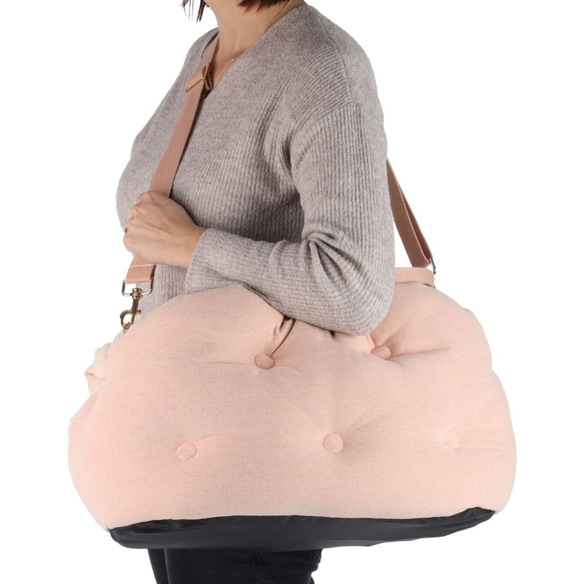 Flamingo Hunde Tragetasche Laramie in rosa – 55 x 30 x 35 cm