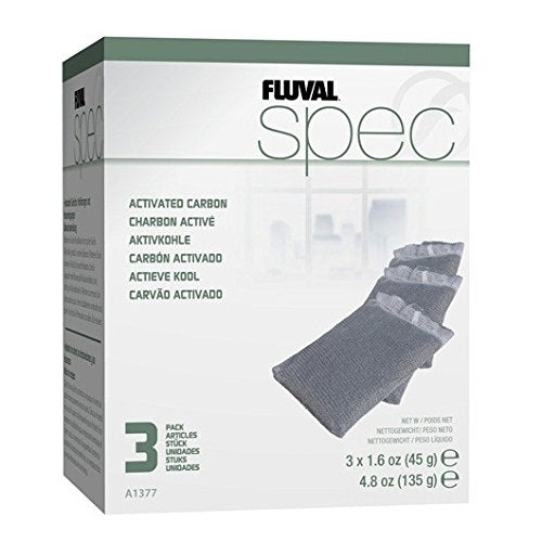 Fluval SPEC - diverse Filtermedien – Ersatz Aktivkohle (10,5 x 1,9 x 6 cm)
