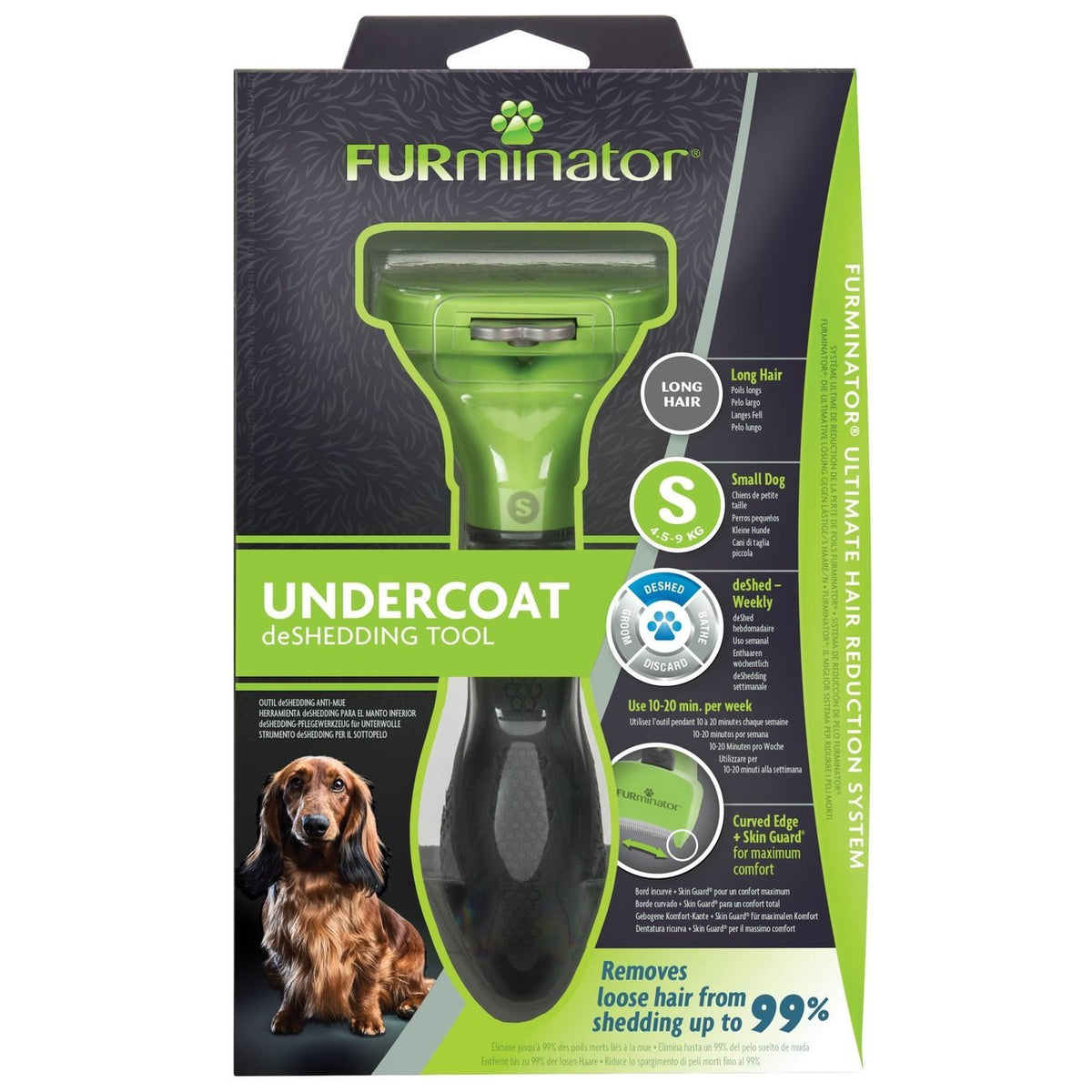 FURminator Hund Unterwolle Langhaar