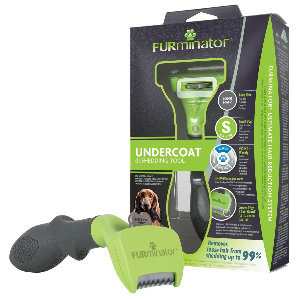 FURminator Hund Unterwolle Langhaar