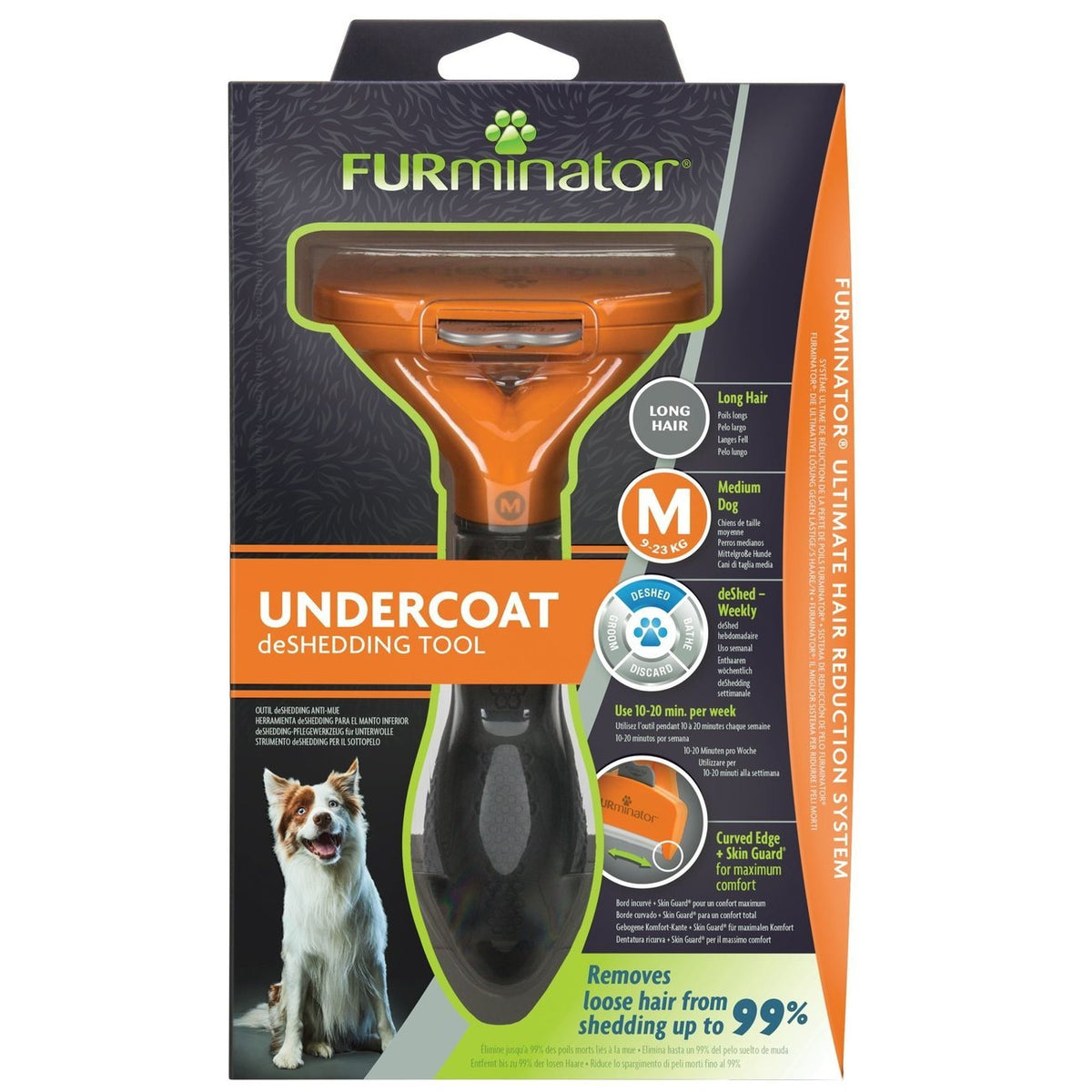 FURminator Hund Unterwolle Langhaar