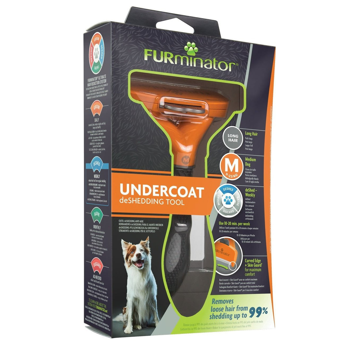 FURminator Hund Unterwolle Langhaar