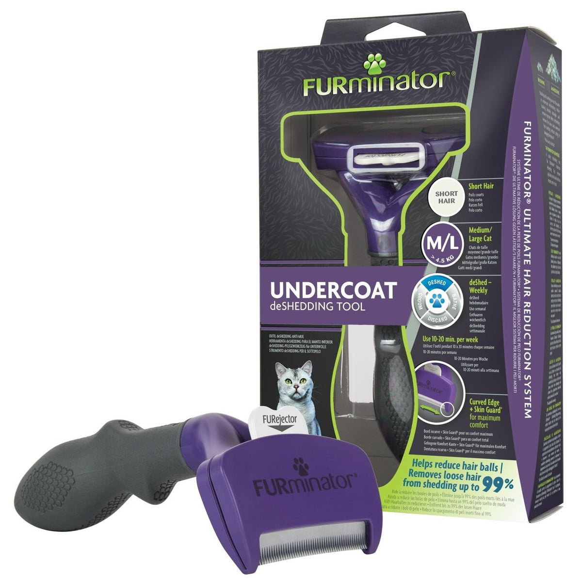 FURminator® Katzen-Fellpflegewerkzeuge Kurzhaar