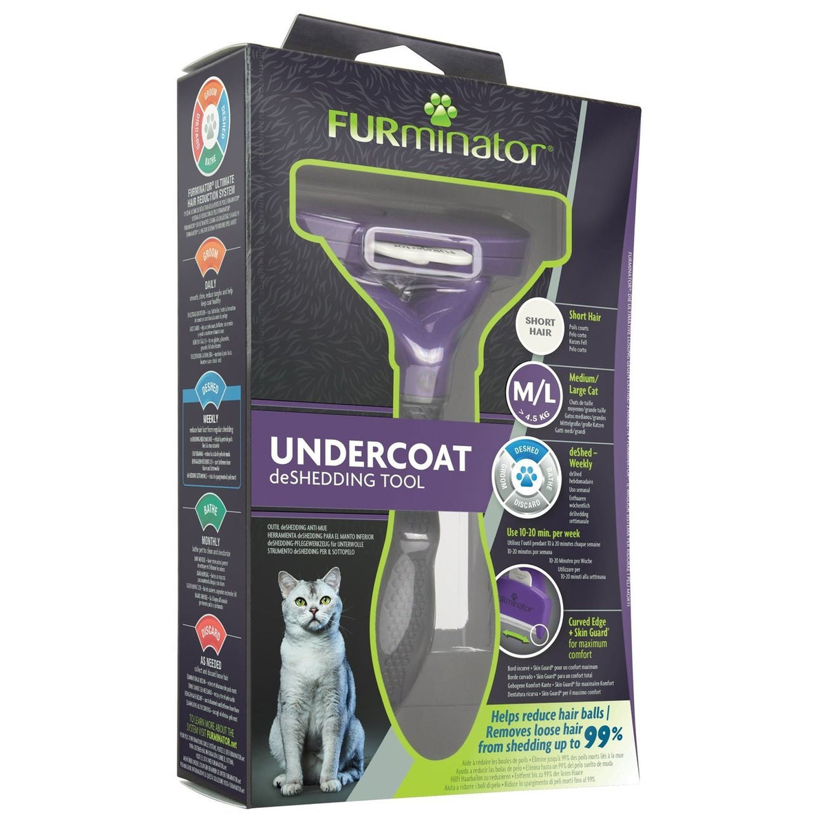 FURminator® Katzen-Fellpflegewerkzeuge Kurzhaar