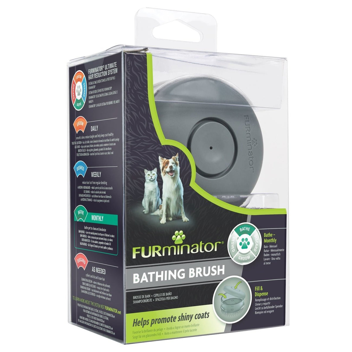 FURminator® Shampoobürste für Hunde und Katzen