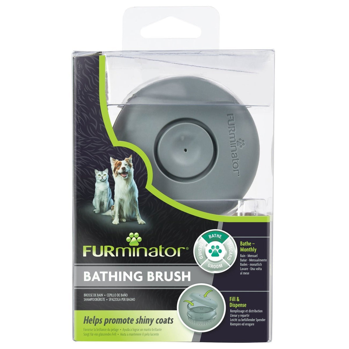 FURminator® Shampoobürste für Hunde und Katzen – Bürste