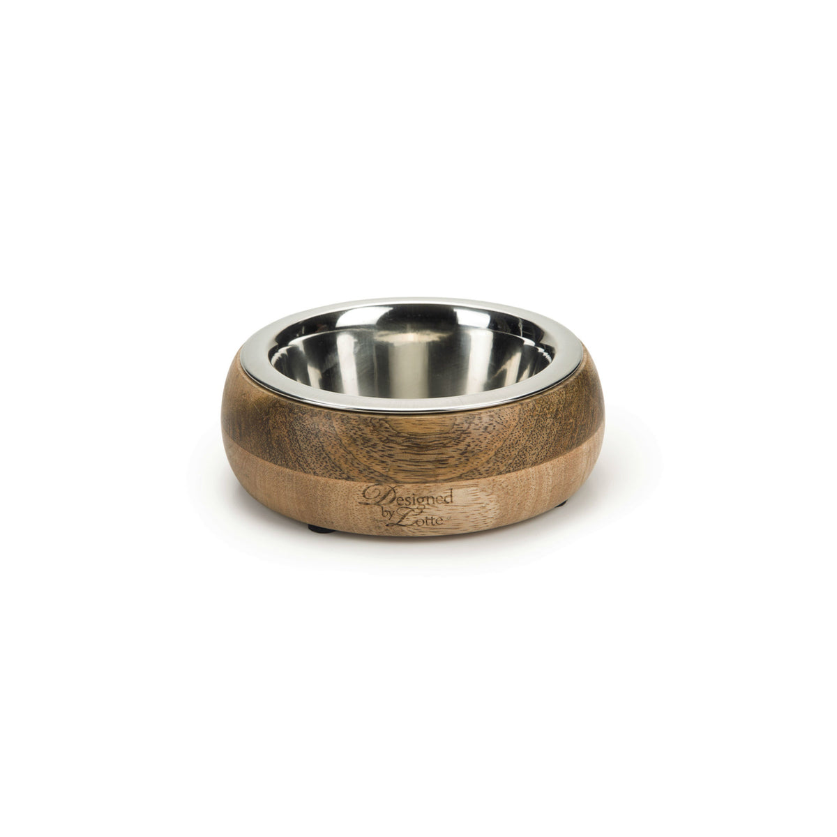 Futternapf MANDIRA aus Holz – ø 13,5 cm, 350 ml