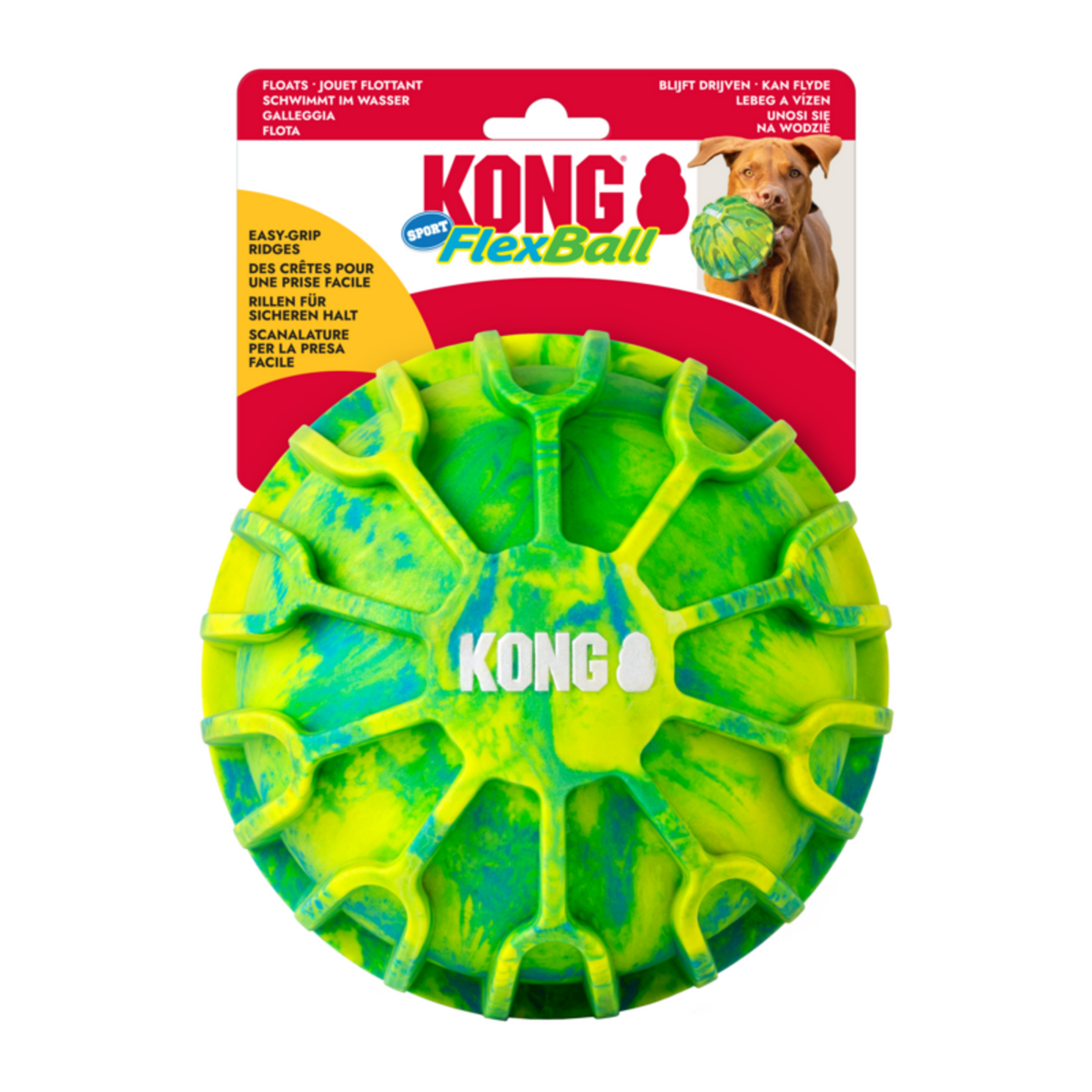 Flexball Sport Ball XL - Robuster & schwimmfähiger Hundeball – XL 17,7 cm