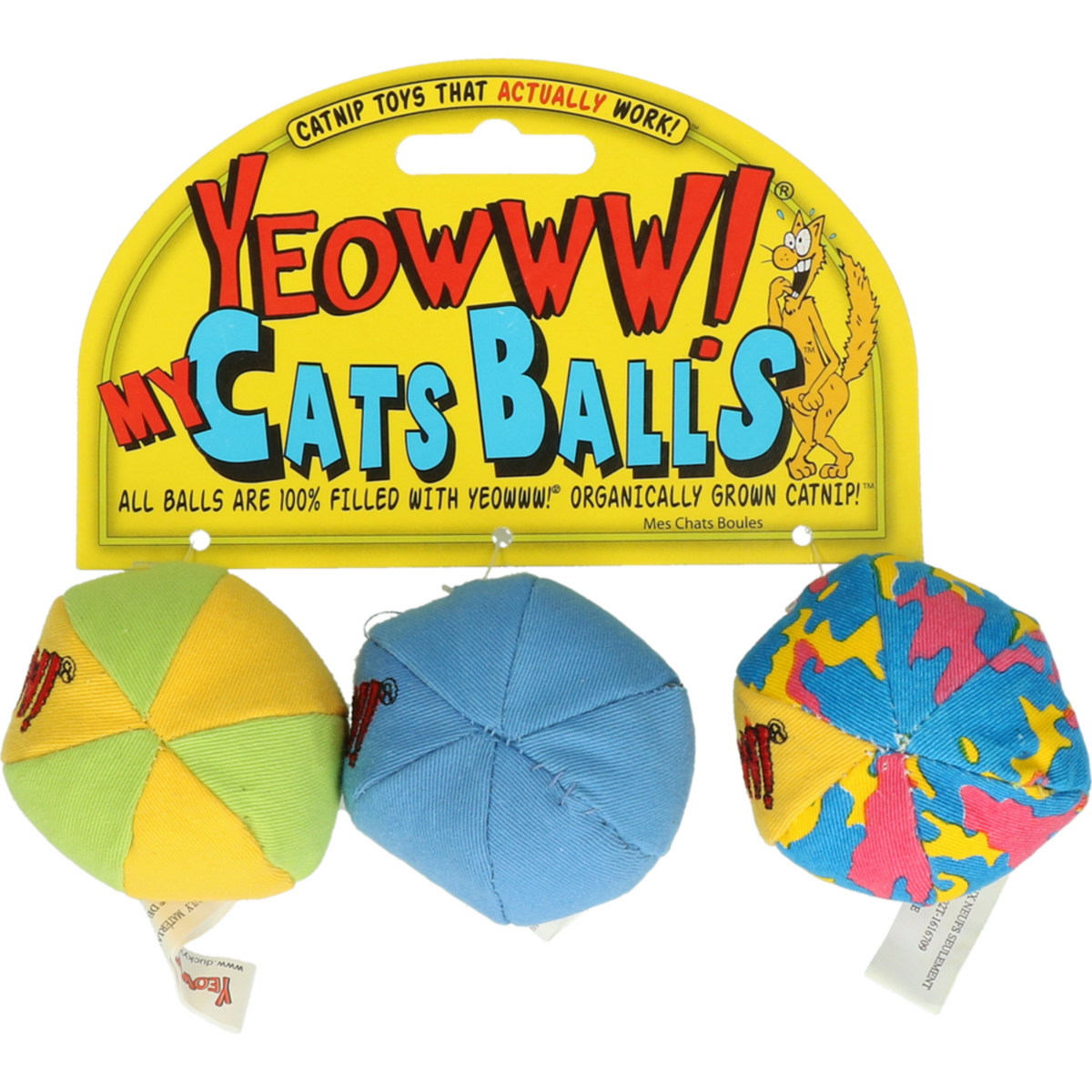 My Cats Balls â 3er Set Katzenspielzeug mit 100% Bio-Katzenminze â 3er Set