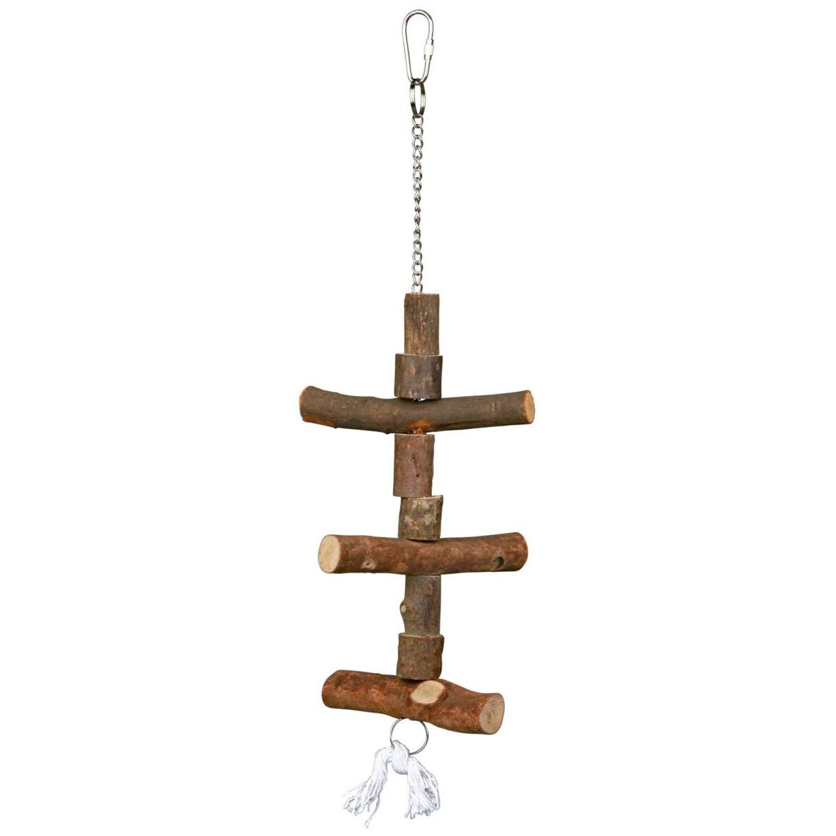 Holzspielzeug für Nymphensittiche und Papageien – 40 cm