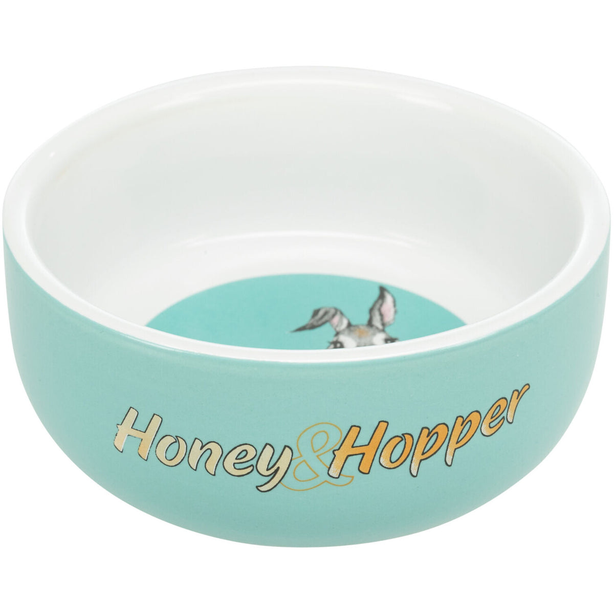 Honey & Hopper Keramiknapf für Kleintiere – 250 ml, ø 11 cm, zufällige Farbe