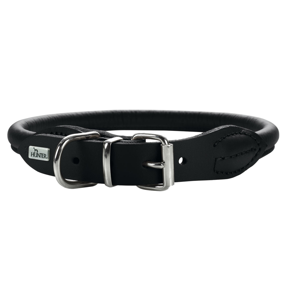 Hunter Hundehalsband Round & Soft Leder