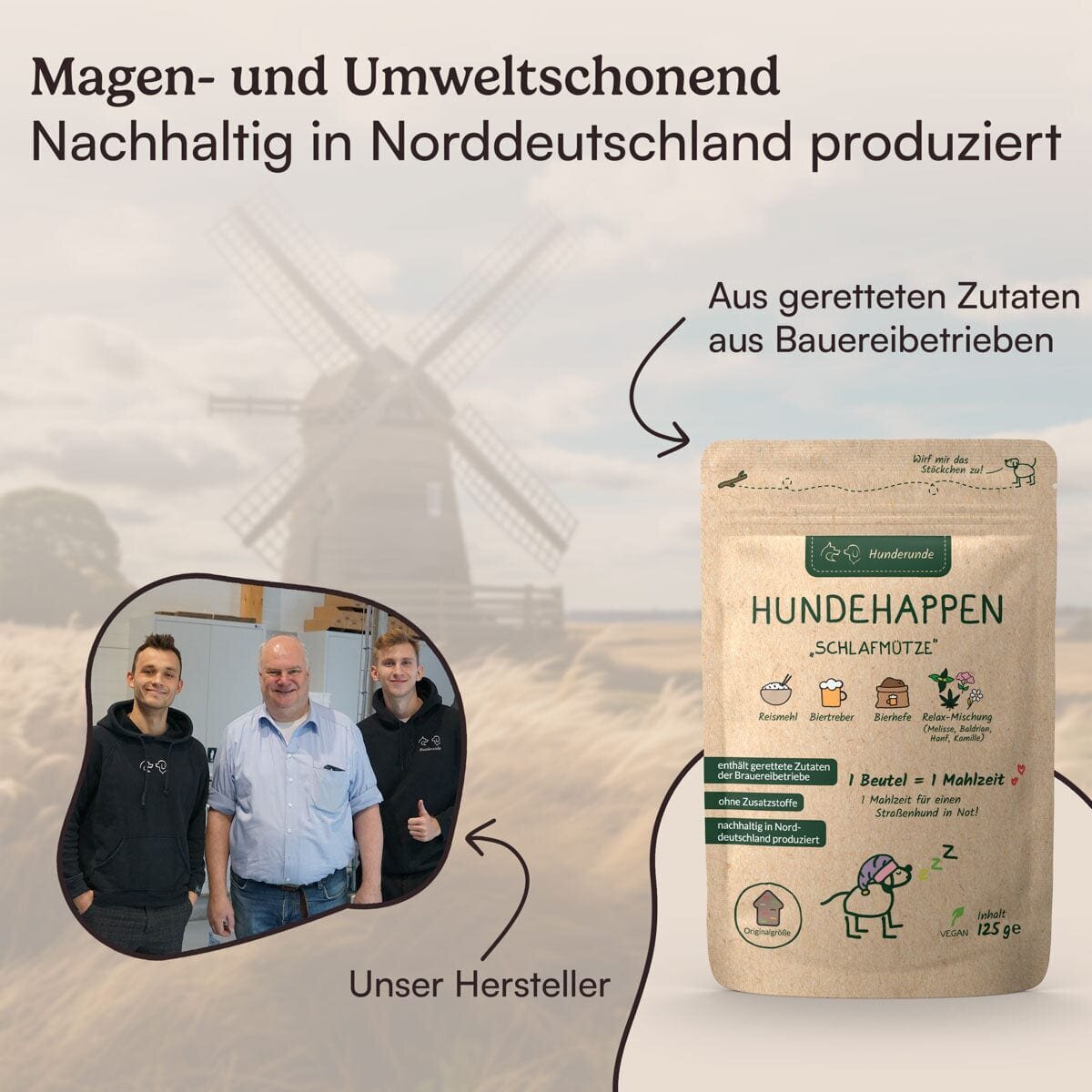 Vegane Hundehappen Schlafmütze