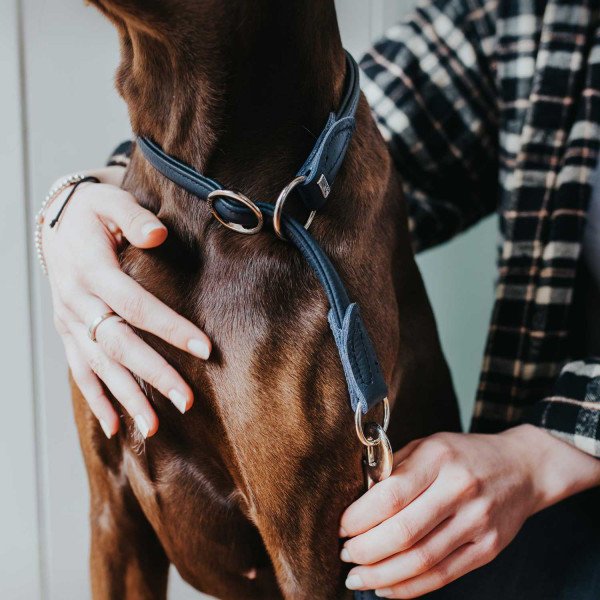 Hunter Hundehalsband Round & Soft Leder
