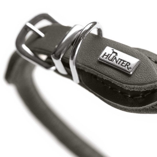 Hunter Hundehalsband Round & Soft Leder