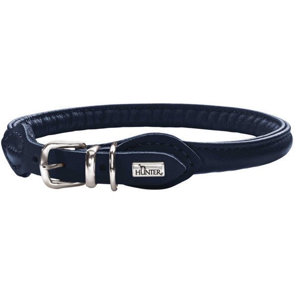 Hunter Hundehalsband Round & Soft Leder