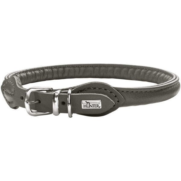 Hunter Hundehalsband Round & Soft Leder