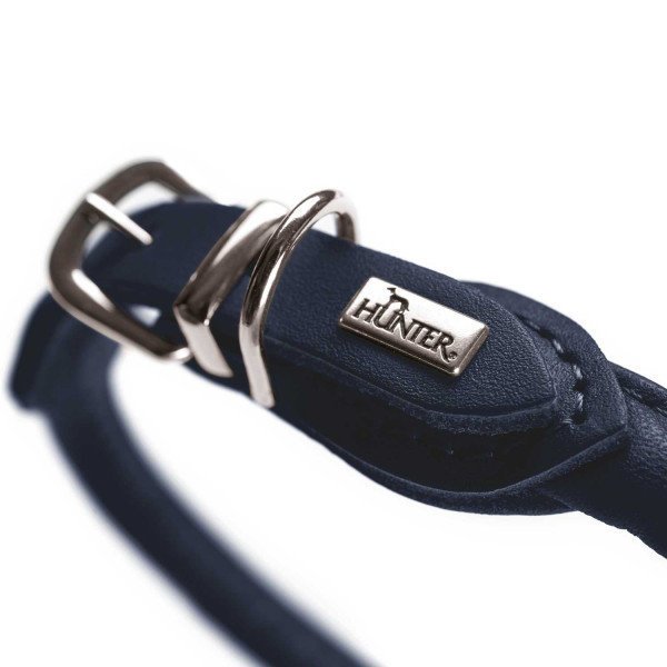 Hunter Hundehalsband Round & Soft Leder