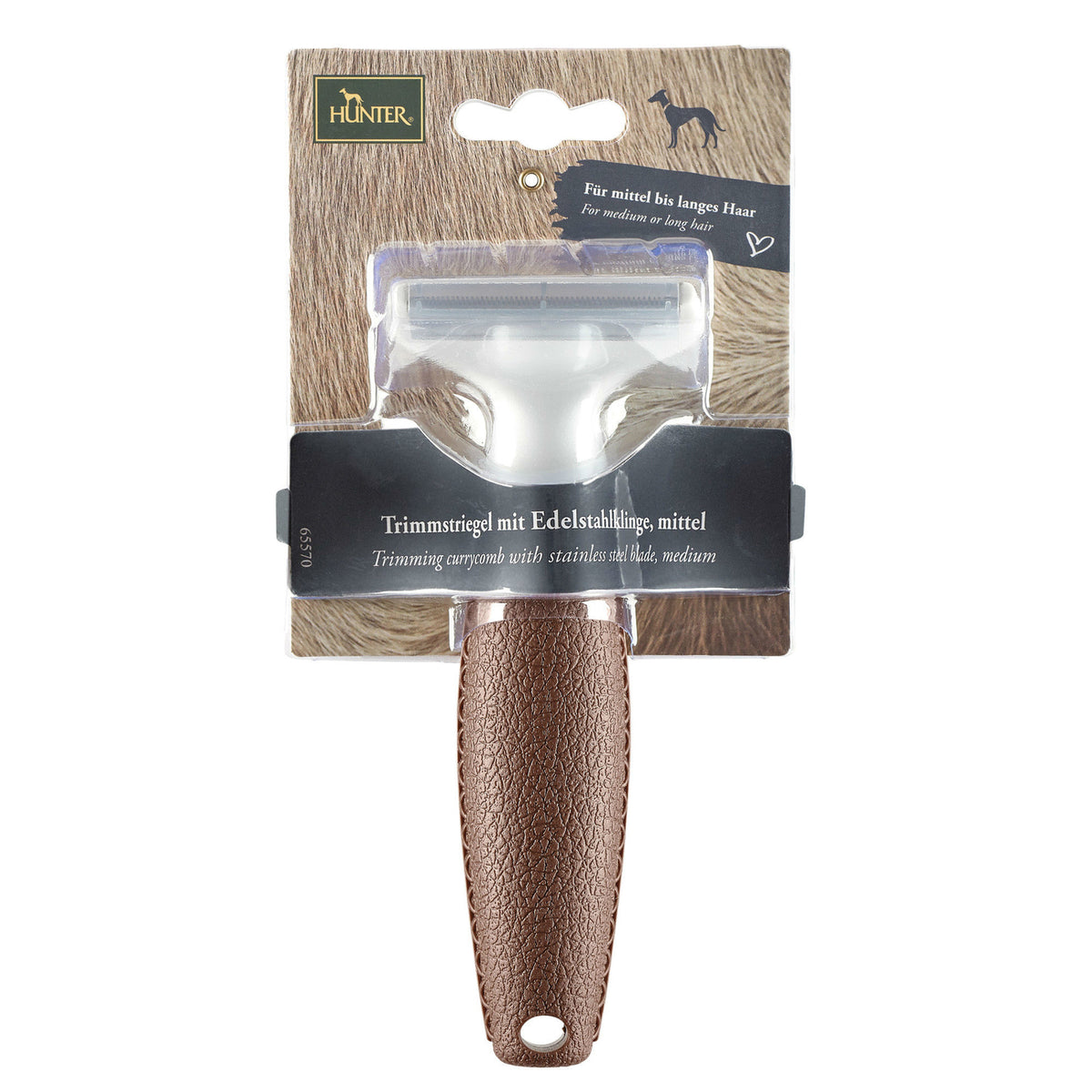 HUNTER Trimmstriegel Spa mit Edelstahlklinge