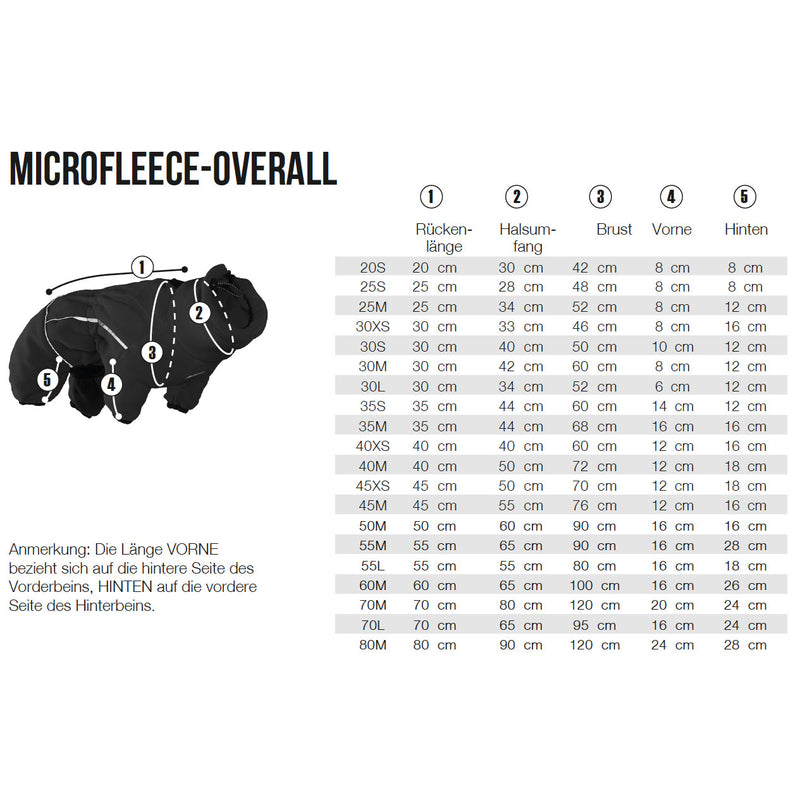 HURTTA Microfleece Overall für Hunde