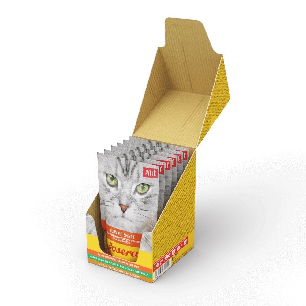 Josera Paté Nassfutter für Katzen – Multipack 6 x 85g