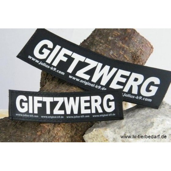 Julius K9 Logo Klettsticker groß G-L – GIFTZWERG