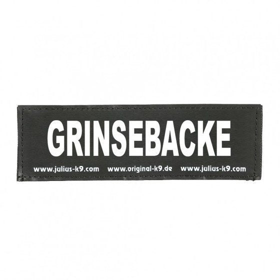 Julius K9 Logo Klettsticker groß G-L – GRINSEBACKE