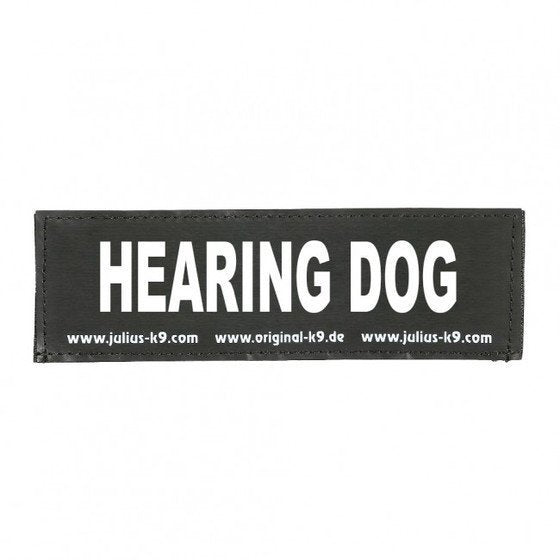 Julius K9 Logo Klettsticker groß G-L – HEARING DOG