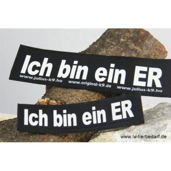 Julius K9 Logo Klettsticker groß G-L – Ich bin ein ER