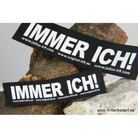 Julius K9 Logo Klettsticker groß G-L – IMMER ICH!