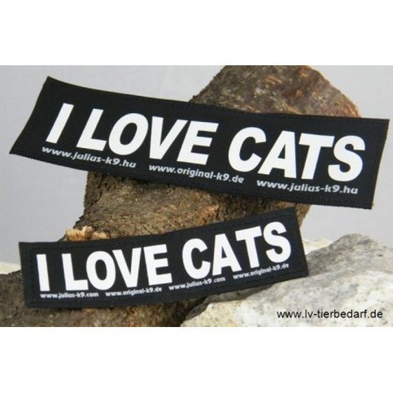 Julius K9 Logo Klettsticker groß G-L – I LOVE CATS