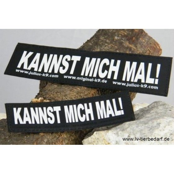 Julius K9 Logo Klettsticker groß G-L – KANNST MICH MAL!