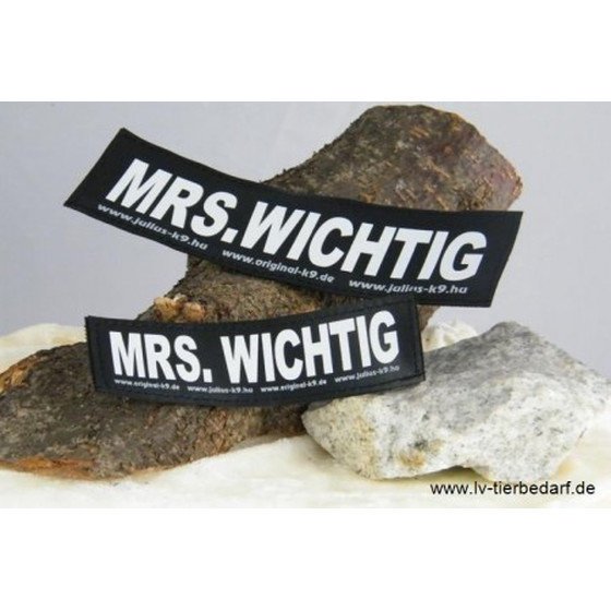Julius K9 Logo Klettsticker groß M-Z – MRS. WICHTIG