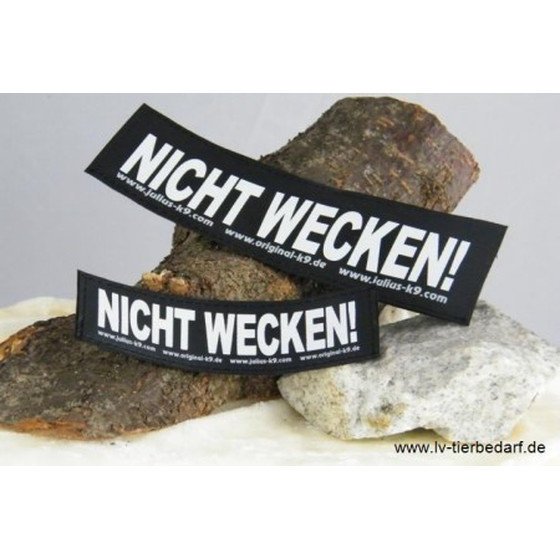 Julius K9 Logo Klettsticker groß M-Z – NICHT WECKEN