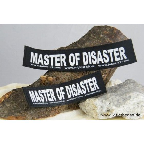 Julius K9 Logo Klettsticker groß M-Z – MASTER OF DISASTER
