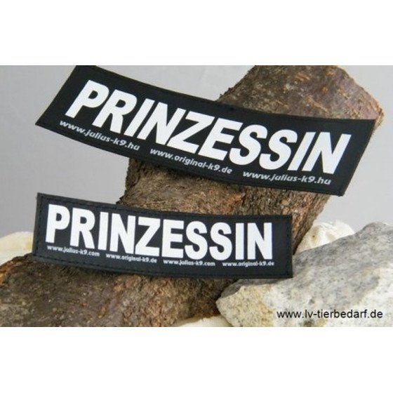 Julius K9 Logo Klettsticker groß M-Z – PRINZESSIN