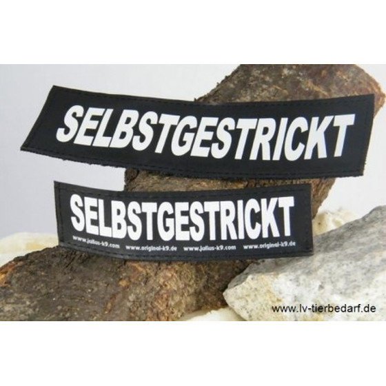Julius K9 Logo Klettsticker groß M-Z – SELBSTGESTRICKT