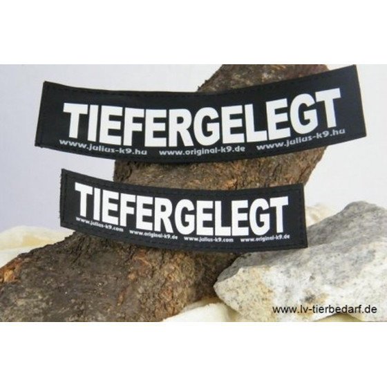 Julius K9 Logo Klettsticker groß M-Z – TIEFERGELEGT